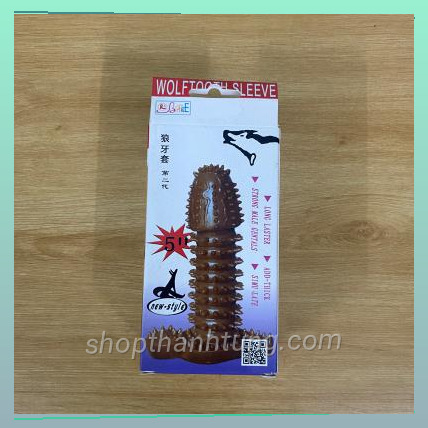 Bao cao su don den da nau re nhanh size nho co gai mem quanh than wolftooth sleeve964