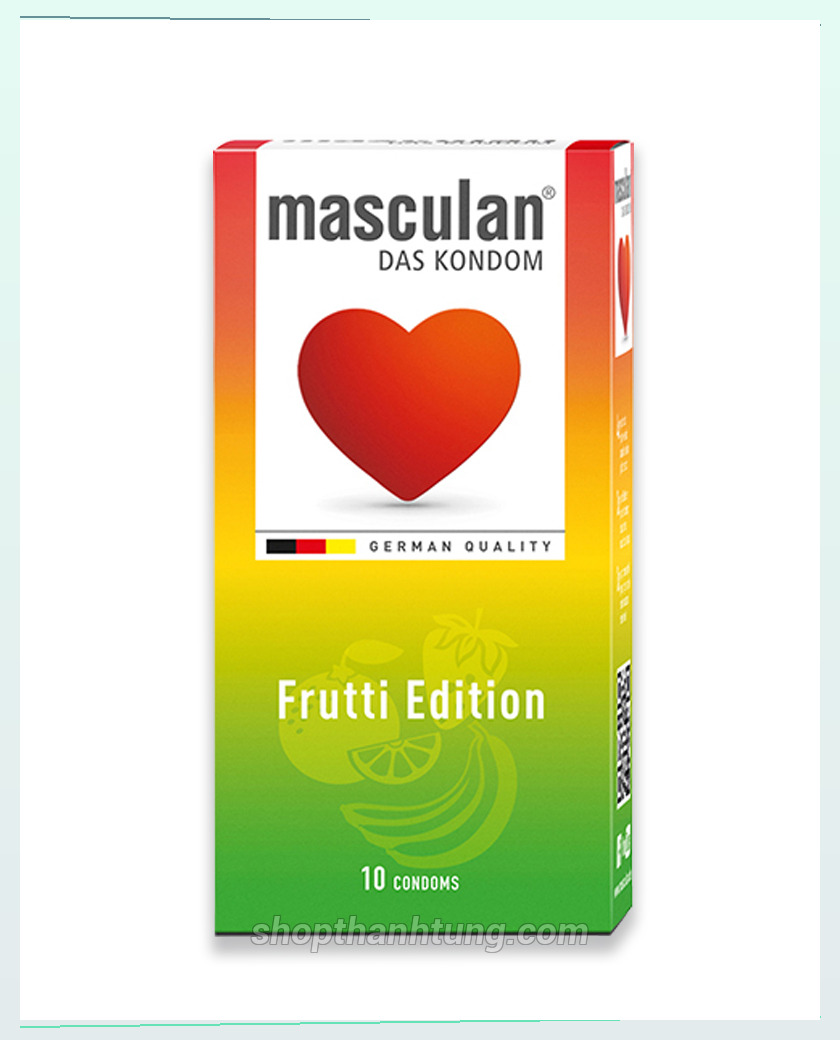 Bao cao su masculan fruitti edition 10 chiec - shop sinh lý