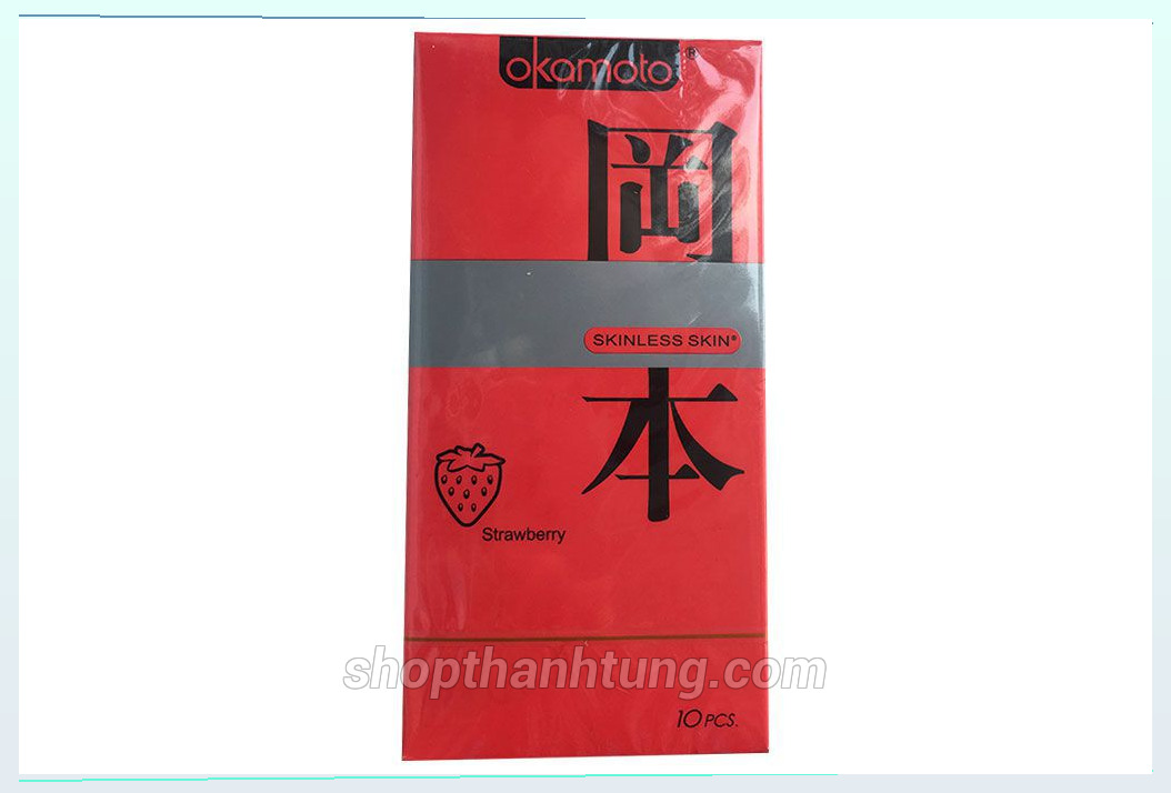 Bao cao su okamoto strawberry huong dau tay - shop vợ chồng Hải Phòng