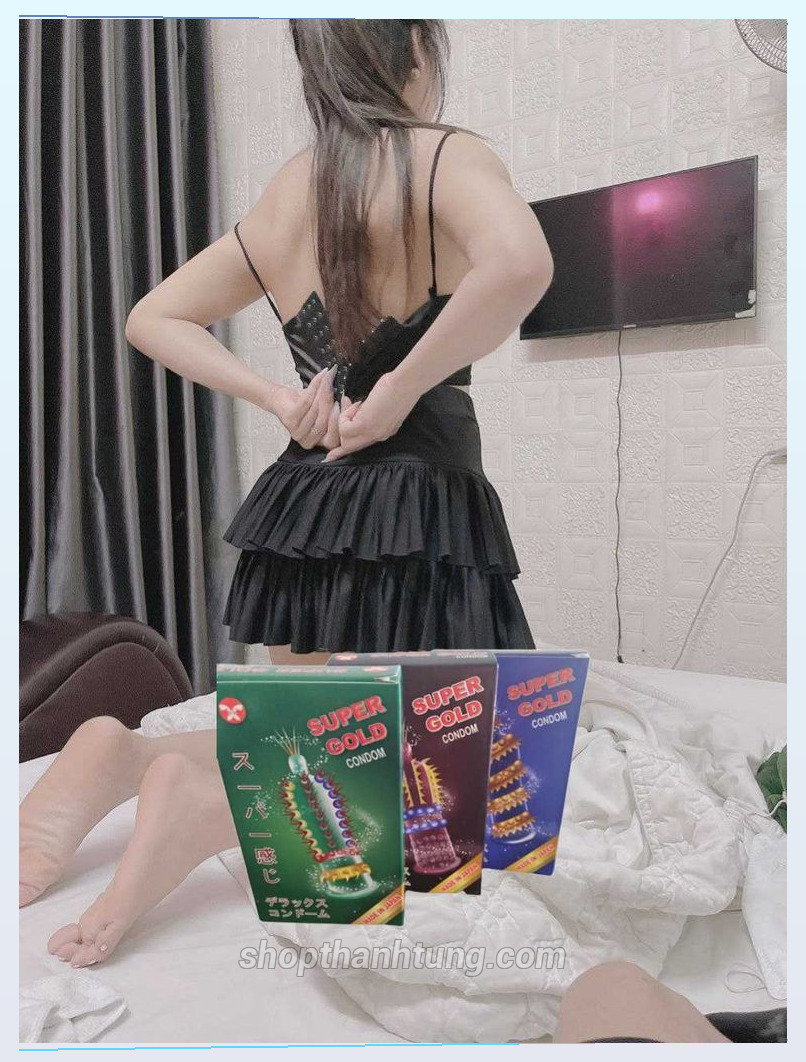 Bao cao su super gold 54 - shop vợ chồng