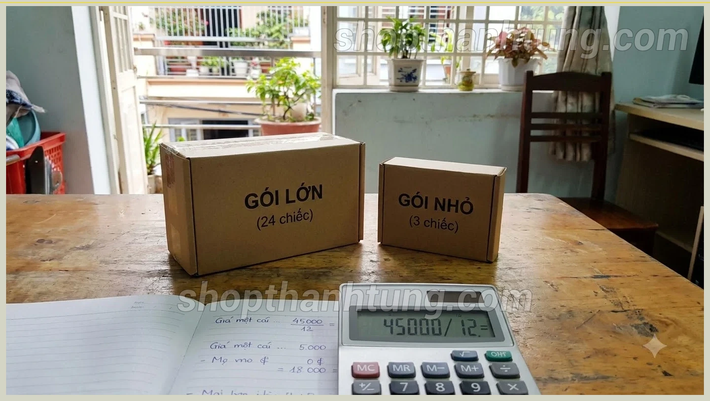 Ảnh minh họa so sánh giá và chi phí theo số lượng sản phẩm
