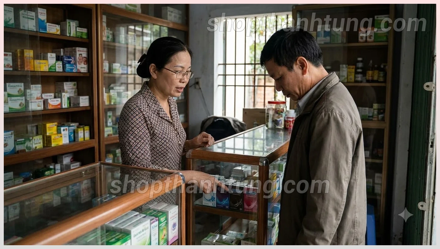 Ảnh minh họa khâu tư vấn sản phẩm kín đáo tại Shop Thanh Tùng